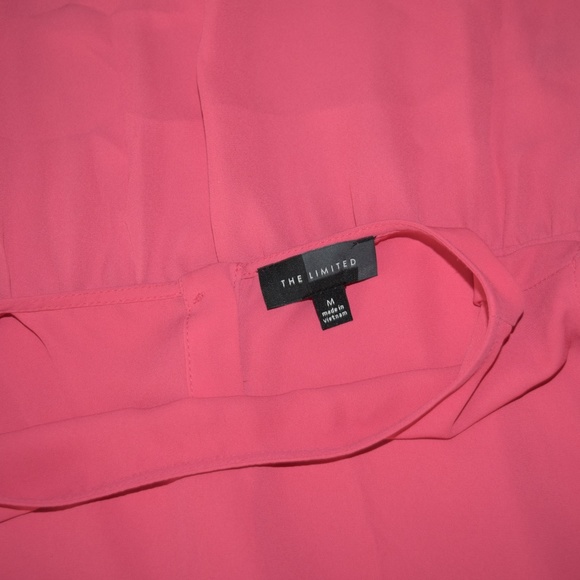 The Limited Blouse Peplum Ruffle - Size M - Pink - Picture 4 of 9